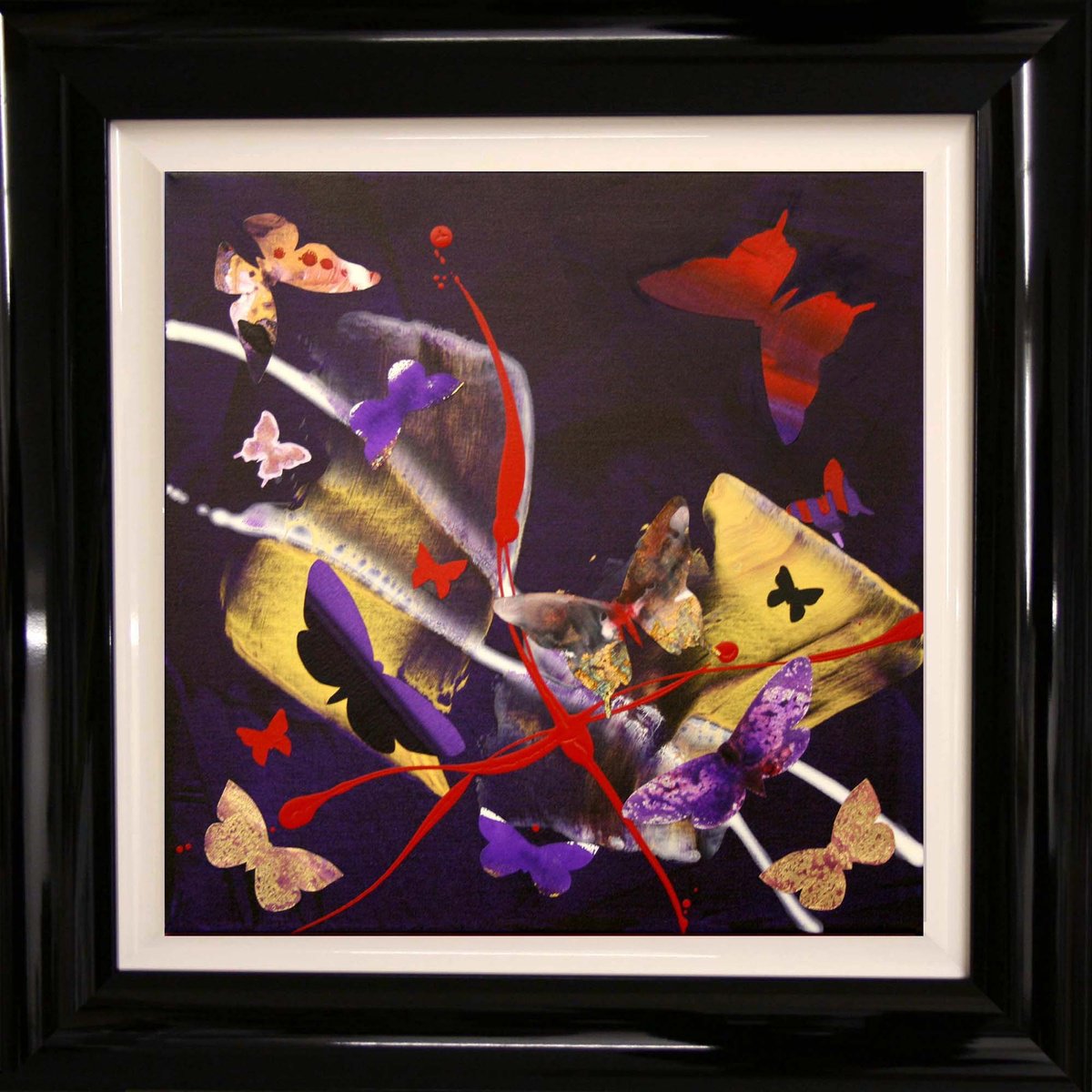 Butterfly symphony I (framed) by Paresh Nrshinga FRSA