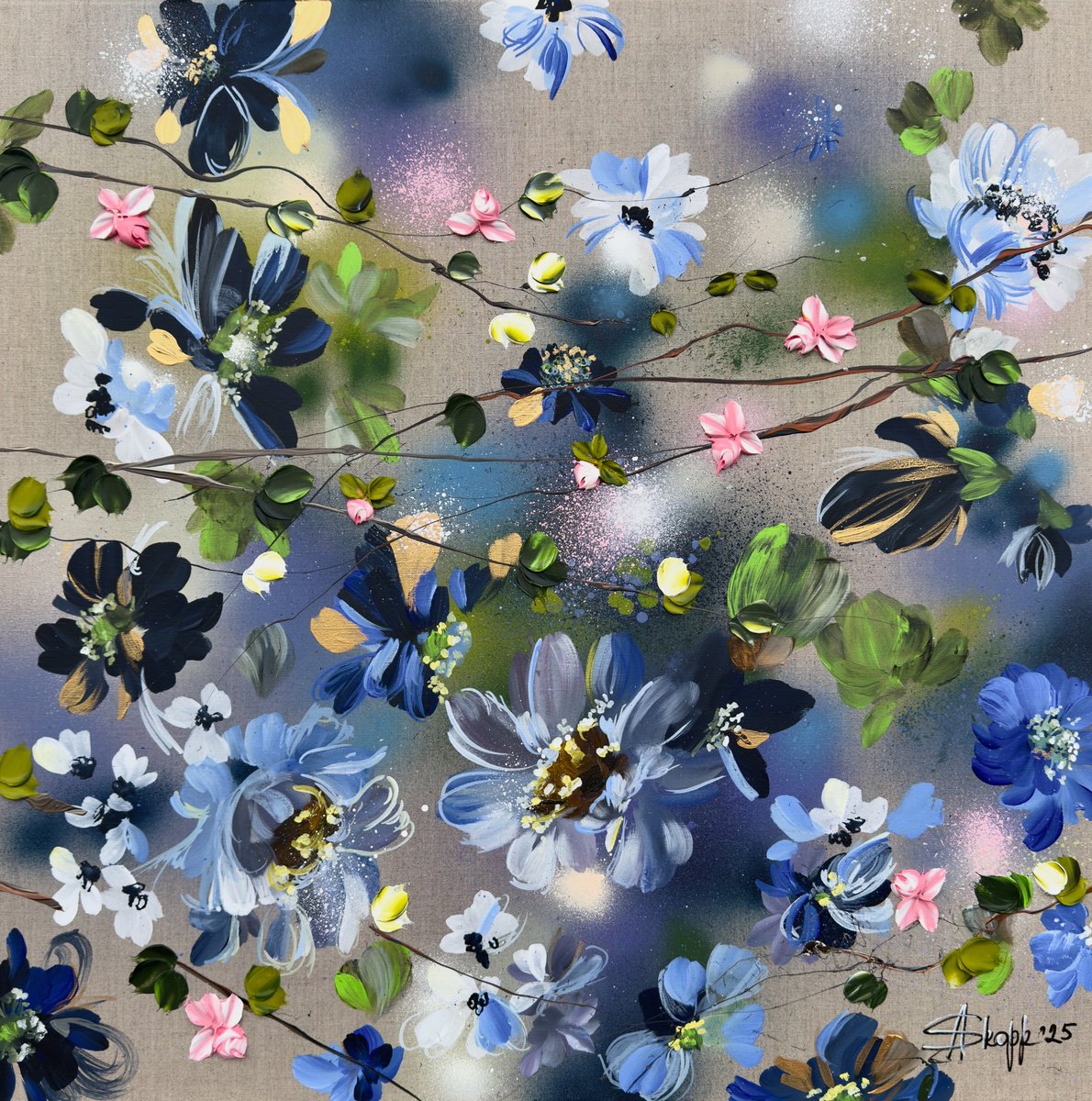 Blue-Rose Garden by Anastassia Skopp