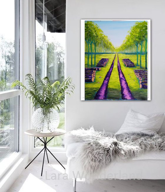 The woods  - after Hockney inspired