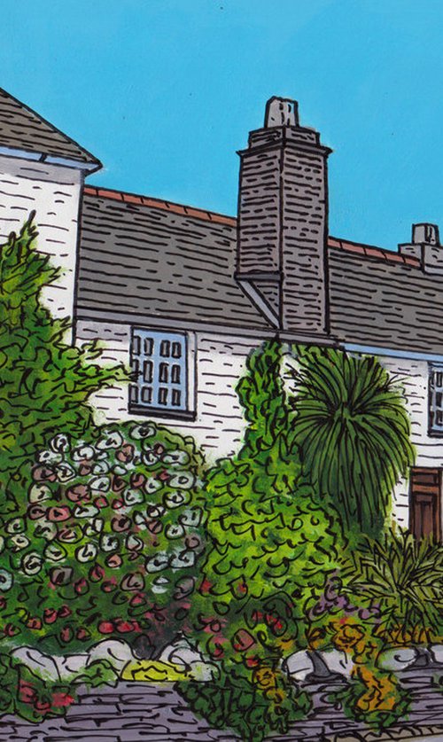 "Boscastle village cottages" by Tim Treagust