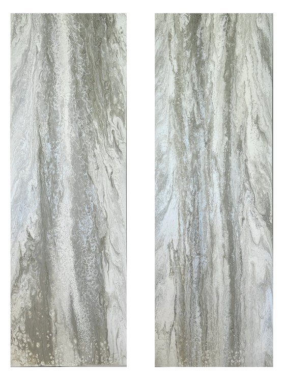 Voile (Single Panel) — Neutral Abstract