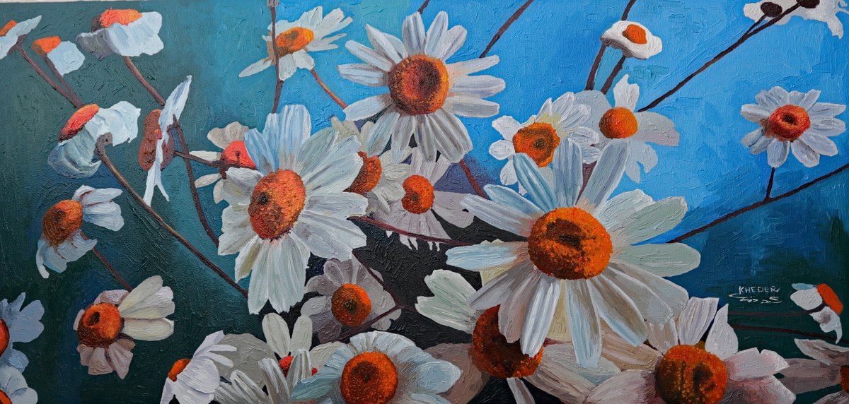 Daisies Flowers by Kheder