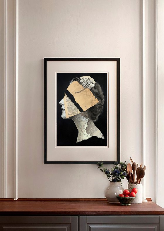 Fragmented Queen Victorian Memory Portrait