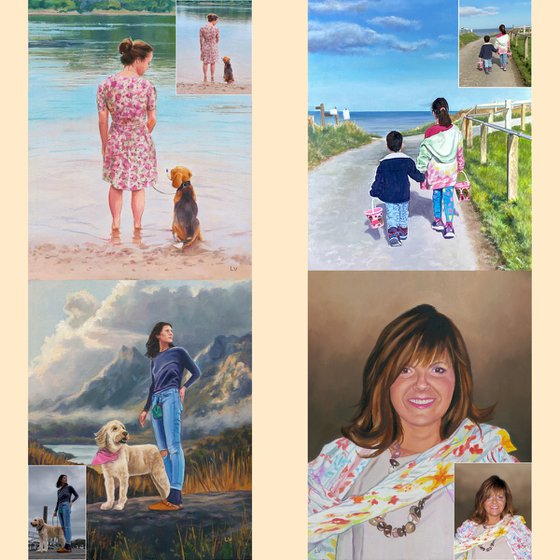 Commission oil portrait in realistic style