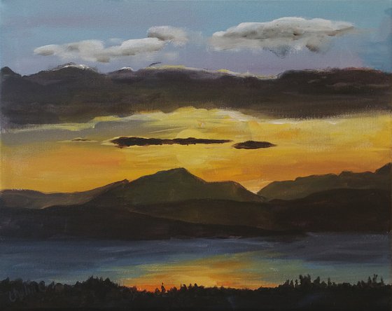 Sunset on Lake Windermere