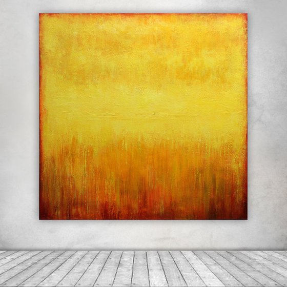 Yellow abstract painting III