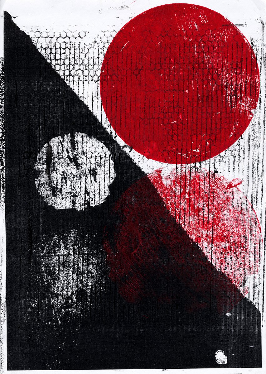 Abstract Collage By Petr Strnad, 11 X 14", Formation 16., Original Artwork