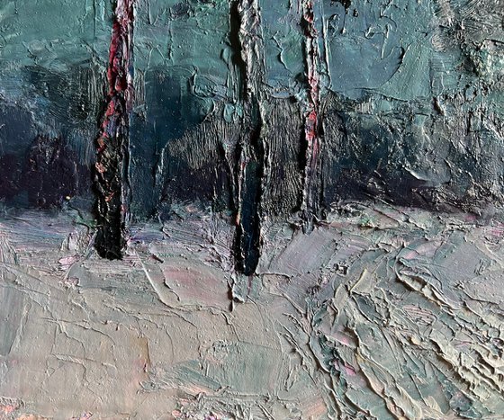 Winter Trail in the Forest