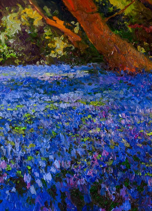 Forest Blue Wildflowers by Suren Nersisyan