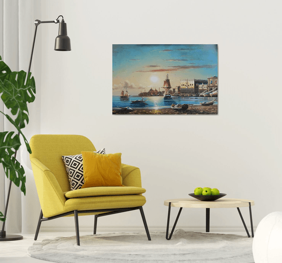 Port (120x80cm, oil painting)
