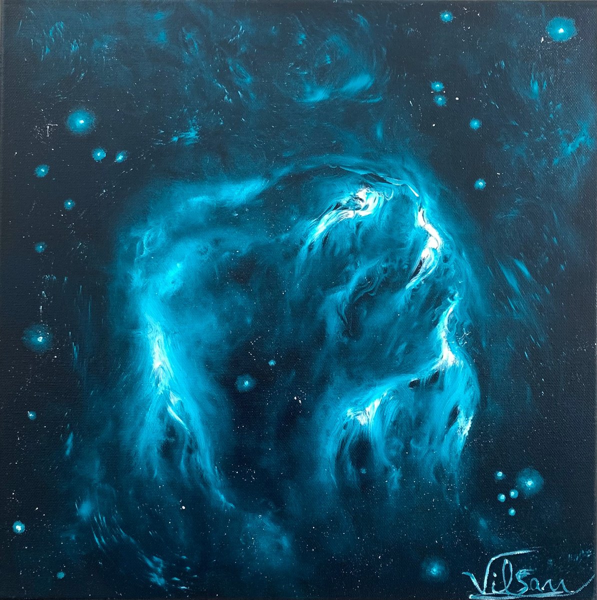 Interstellar 22 By Veronica Vilsan, 16 X 16, Artwork For Sale On Artfinder