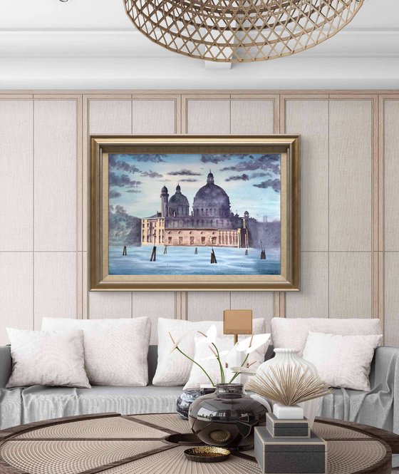 Warm Foggy Sunrise in Venice