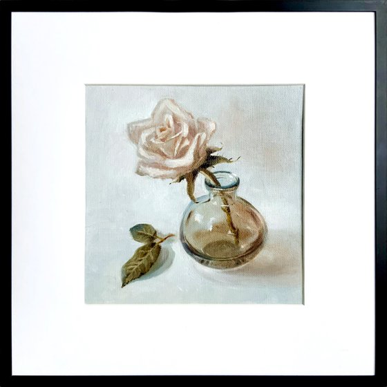 Rose in a Glass Vase