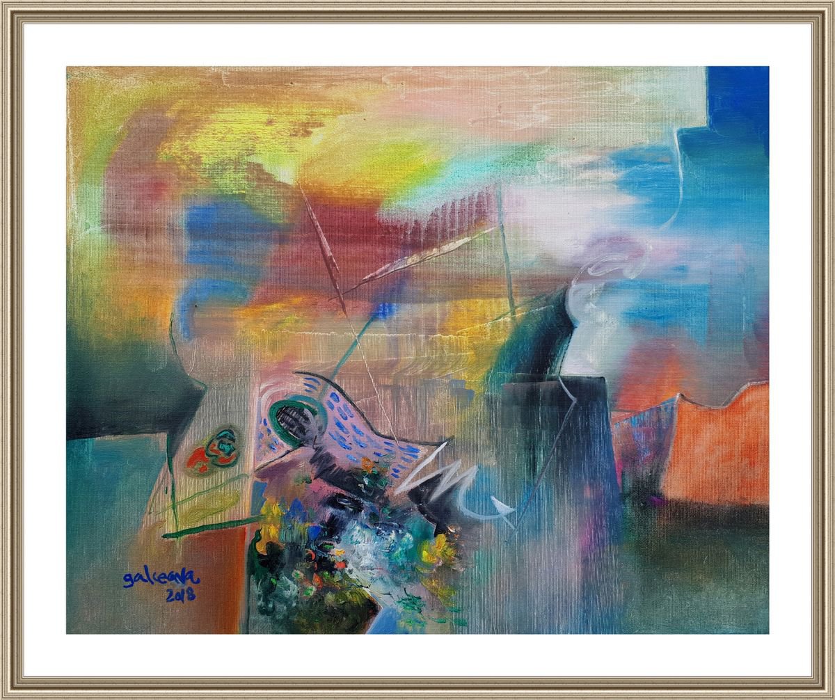 Constantin Galceava | Original  Oil Painting | The Light Above Us | 55 X 45Cm | Artwork For Sale On Artfinder