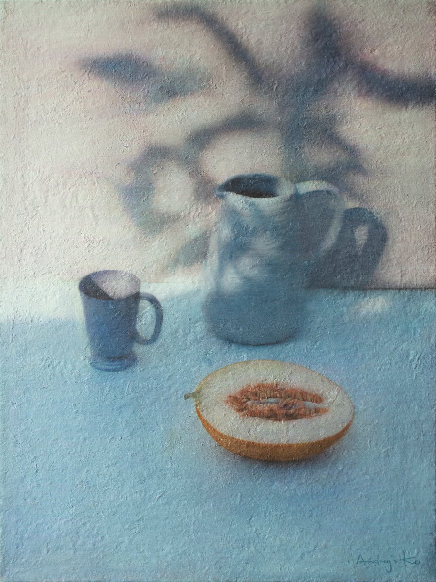 Sunny Evening With A Melon By Andrejs Ko, 24 X 32, Artwork For Sale On Artfinder