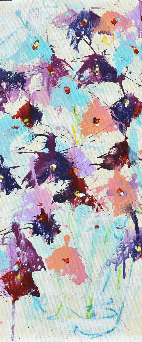 Flowers in Winter Light by Cynthia Ligeros