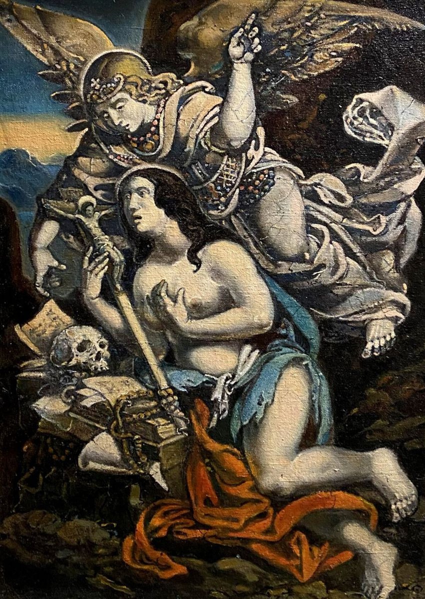 Surrealistic Oil Painting , Magdalene By Oleg And Alexander Litvinov, 17 X 23, Artwork For Sale On Artfinder