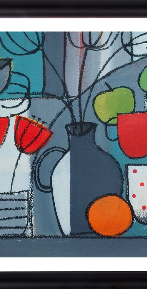 Still Life and Oranges III by Jan Rippingham