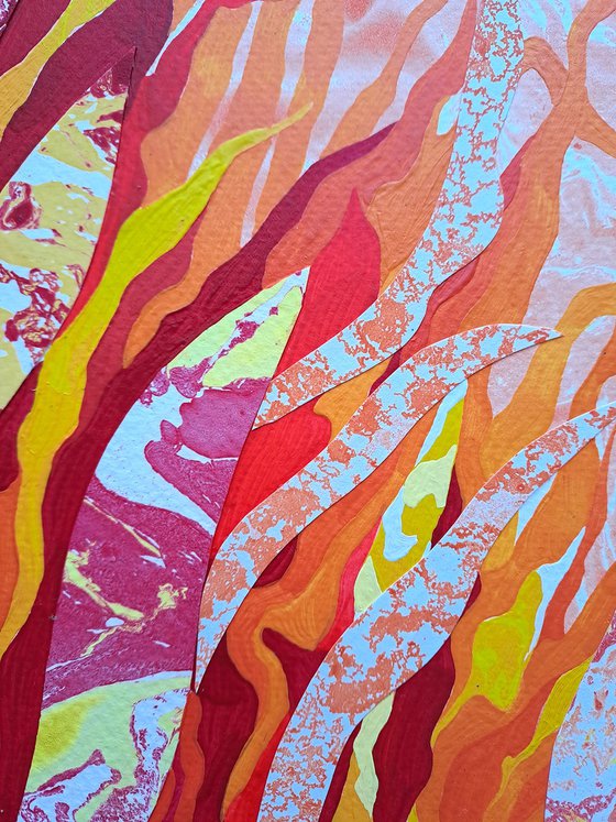 Set of 2 «Flaming Blooms»