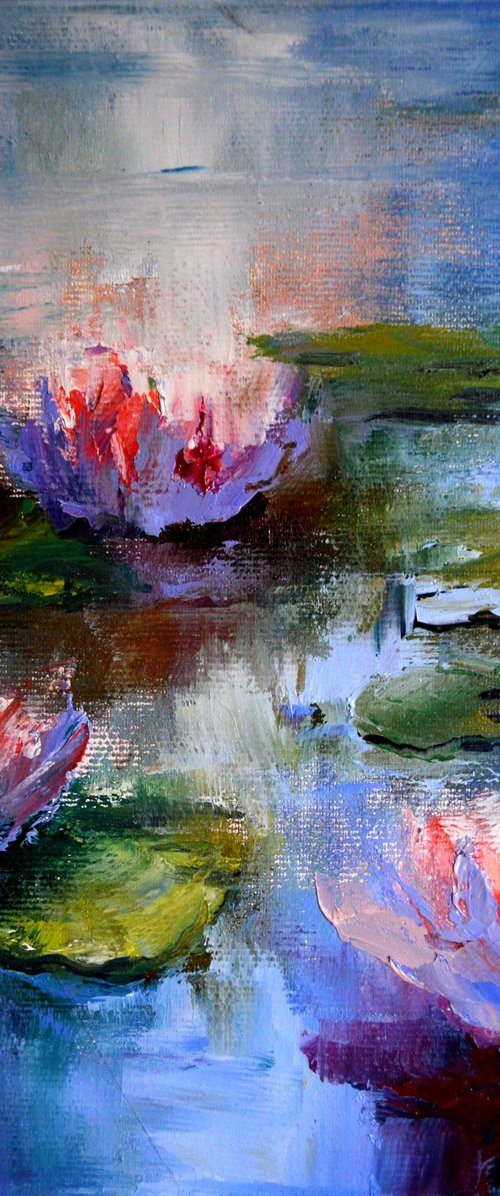 Sunny water lilies by Elena Lukina