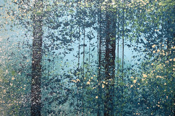 Trees In Spring Mist