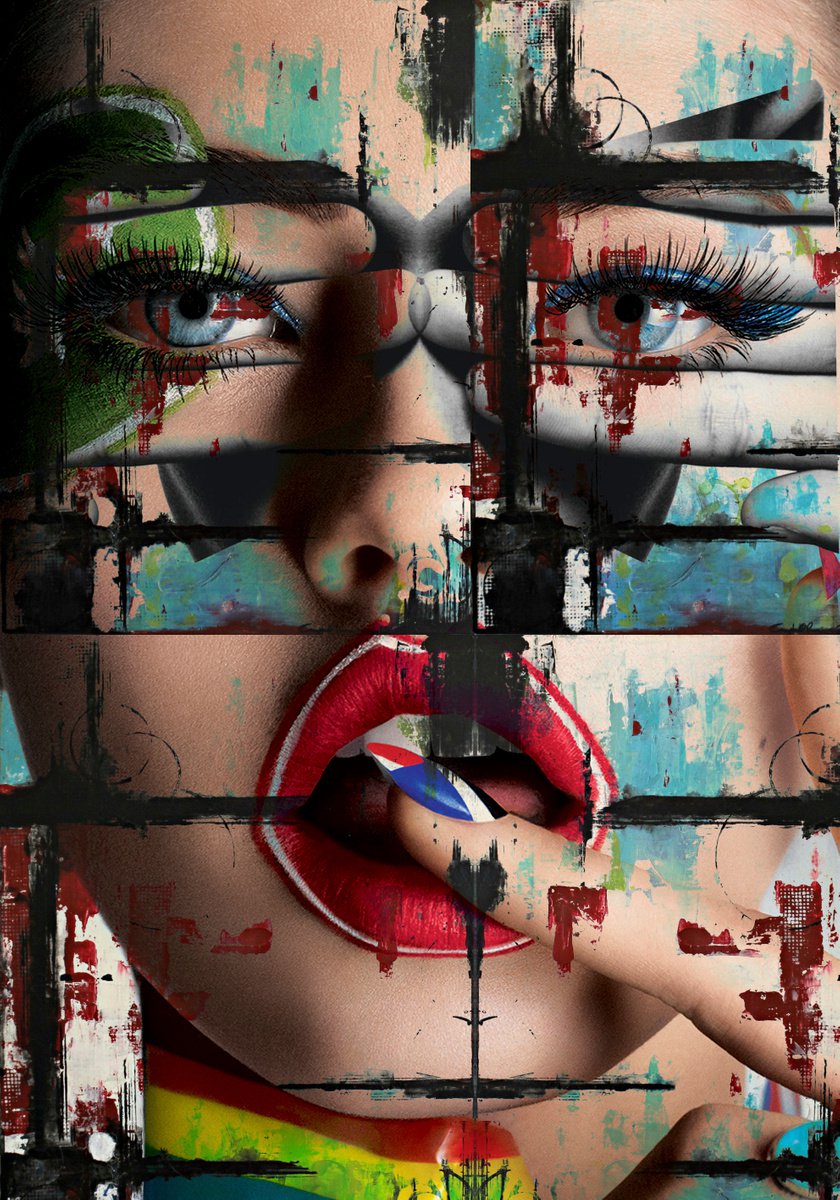 Face art collection Fedbergsun - Vol 6. Art portrait on canvas by Elmira Namazova
