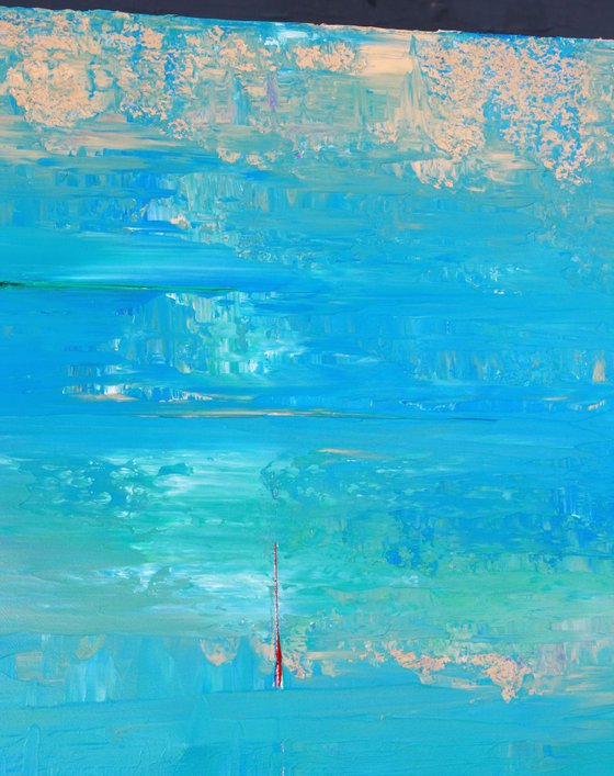 Caribbean Waters/Sky Abstract