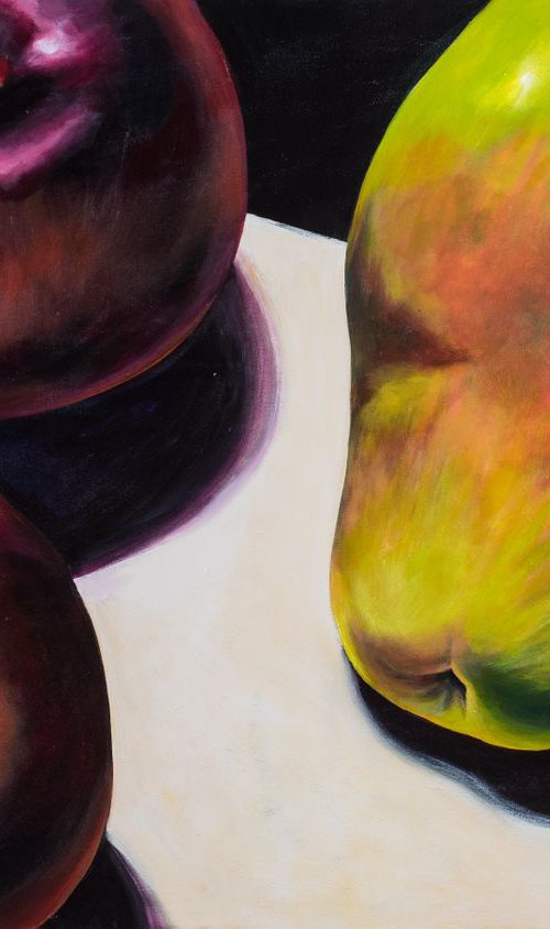 Pear and Plums by Vanessa Snyder