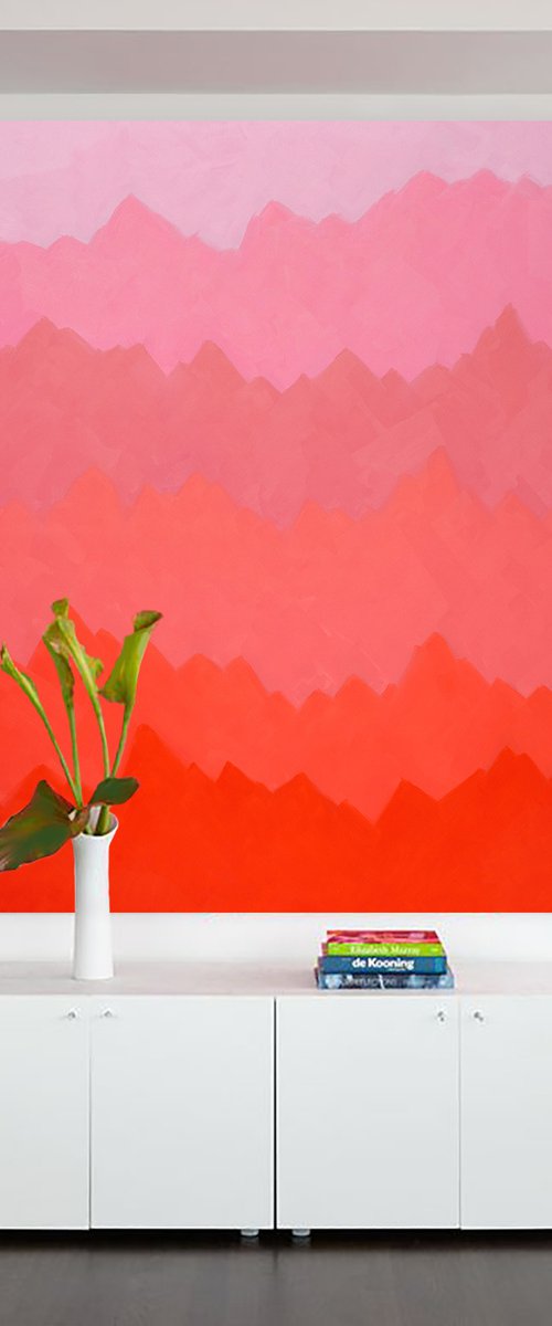 Pink Mountain by Nataliia Sydorova