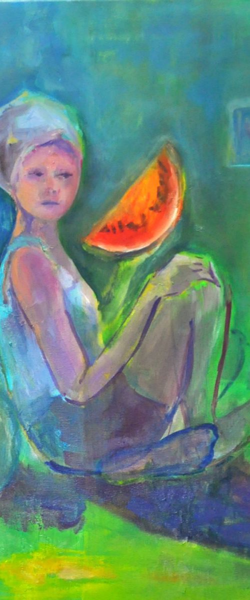 THE GIRL WITH A WATERMELON by Beata van Wijngaarden