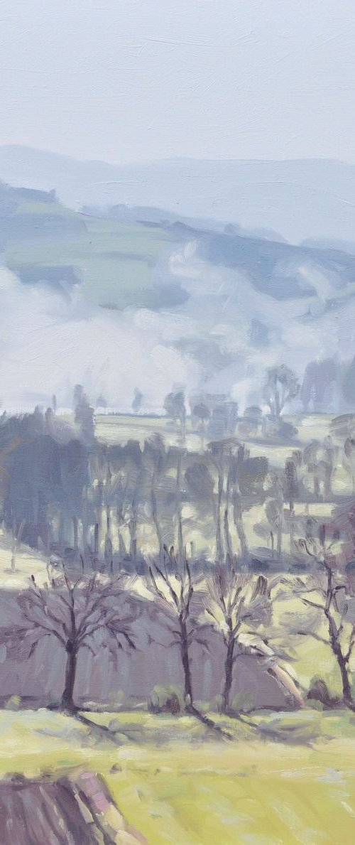 April 14, morning mists on the Loire valley by ANNE BAUDEQUIN