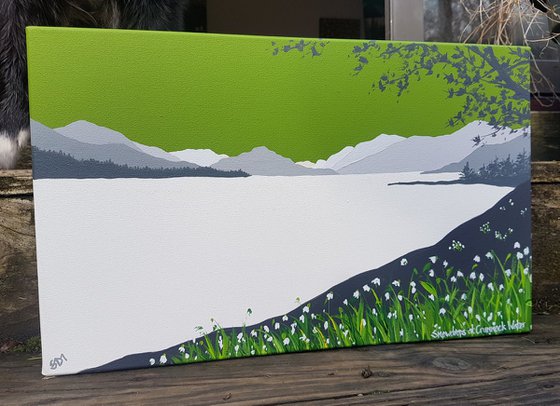 Snowdrops at Crummock Water, The Lake District