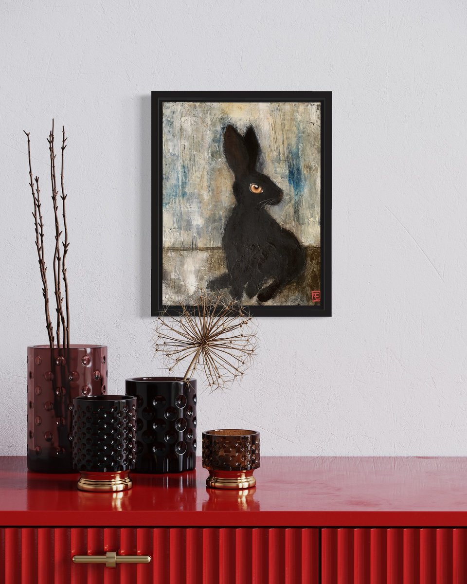 Lapinou By Eva Fialka, 7 X 9, Artwork For Sale On Artfinder