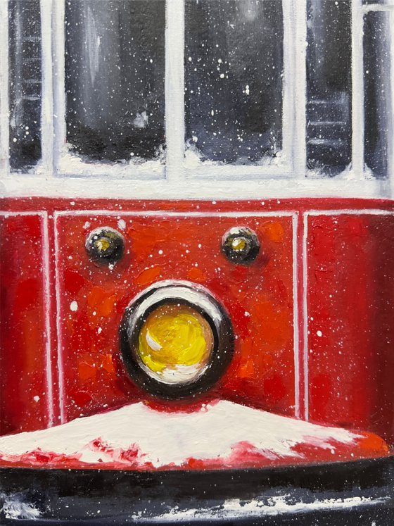 Red Tram in Istanbul