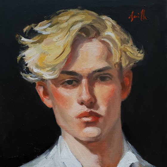 Blond Young Edwardian Man