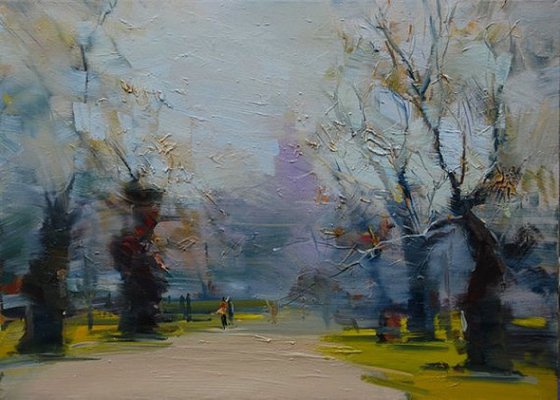 Autumn Painting "Let Me Invite You for a Walk"
