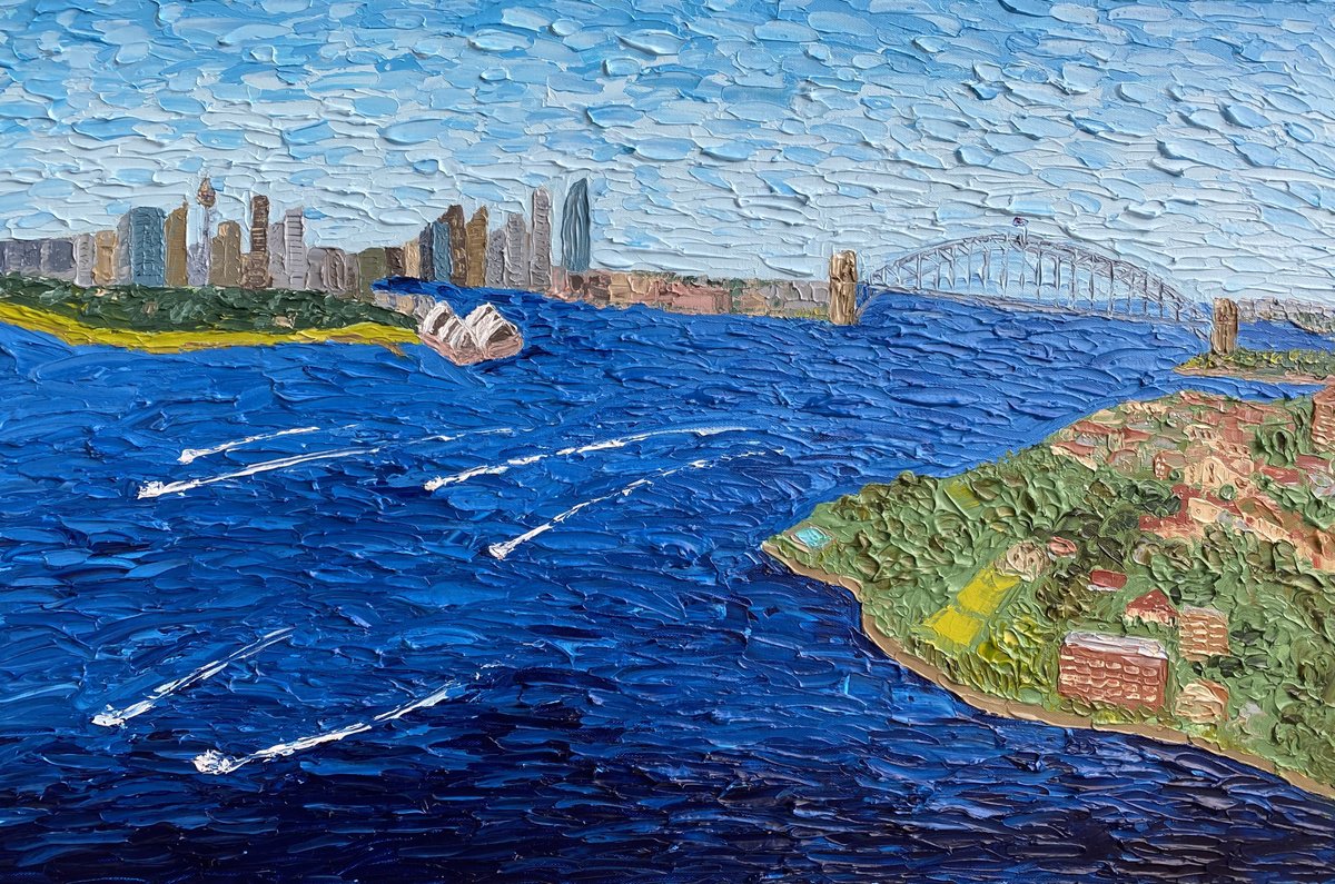 Sydney Harbour View Mosman By Guzaliya Xavier, 30 X 20, Artwork For Sale On Artfinder