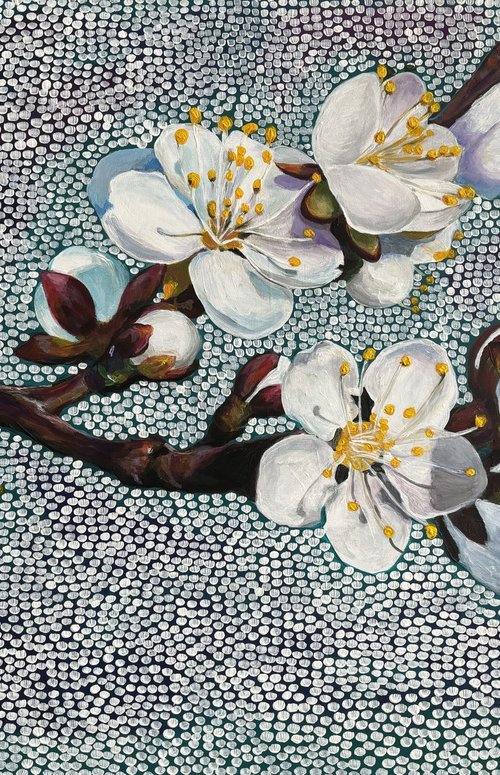 White cherry blossom by Sun-Hee Jung