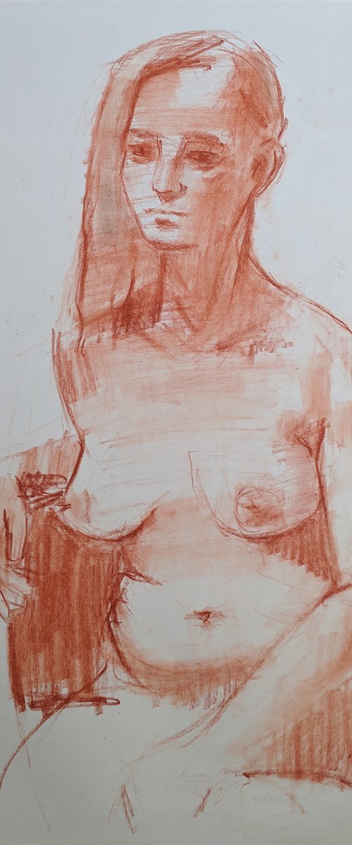 Seated Nude by Ara Shahkhatuni