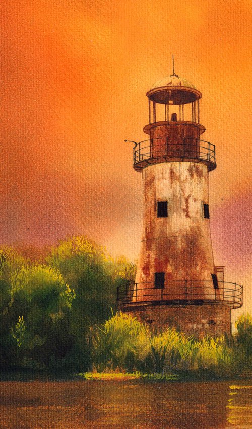 Sunset in Sulina's Lighthouse by REME Jr.