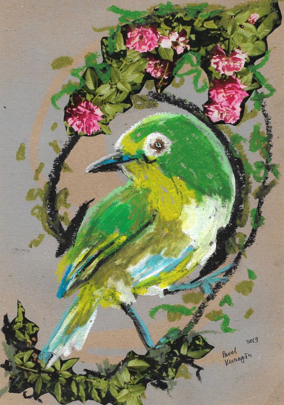 Bird and flowers #3