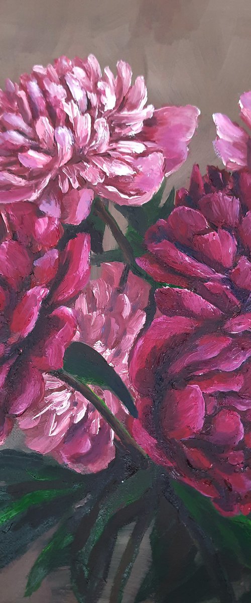 Bouquet of peonies by Julia Gogol