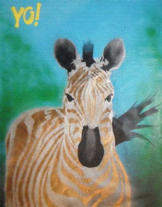 THE ZEBLING (ON A BOX CANVAS)