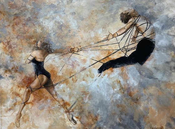 Dancers with a rope