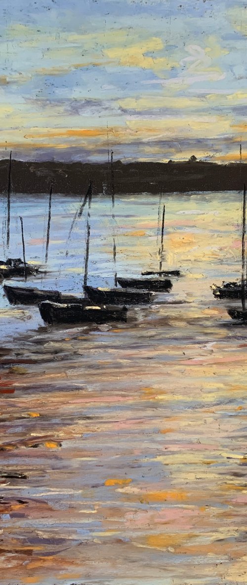 Boats in Morning Light by Andrew Moodie