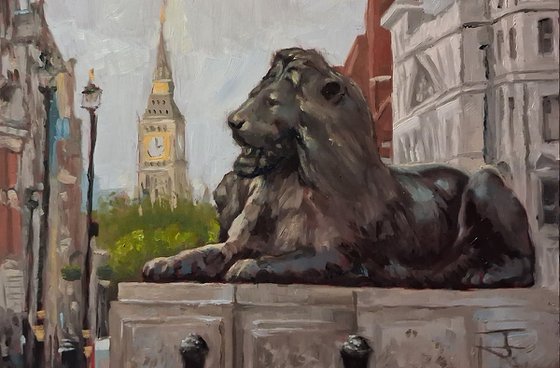 Landseer Lions at Trafalgar Square