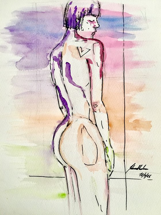 Nude sketch Woman