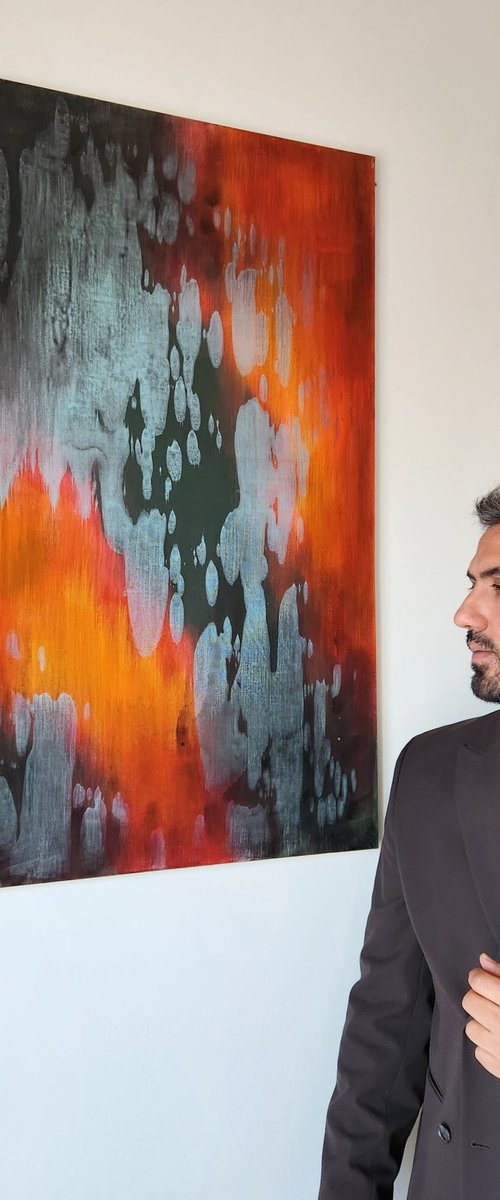 AFTERLIGHT V - Abstract Painting by Orvvet