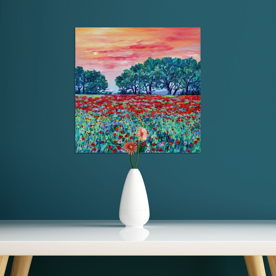 Evening Poppy Meadow