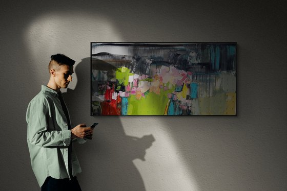 Flowers by the water.